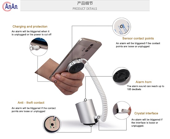 Mobile Phone Retail Store Display Anti-lost Alarm