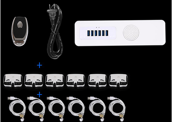 6 ports display alarm system